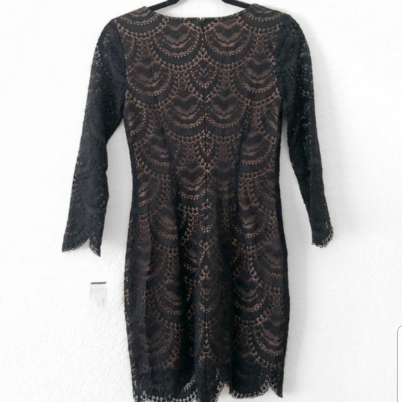 For Love & Lemons Black Rosalita Mini Lace Dress - Picture 6 of 7